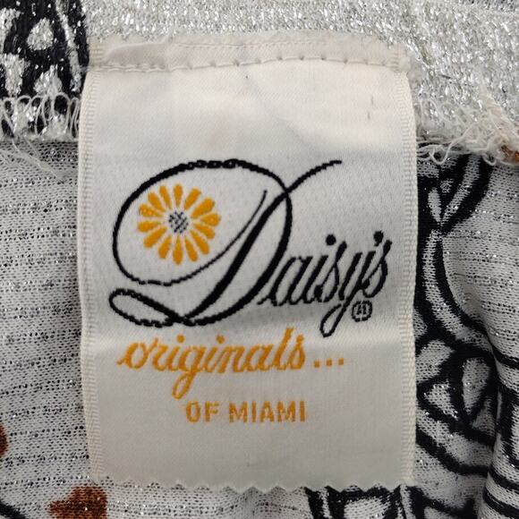 Vintage 60s MOD Daisy's Originals of Miami Metallic Paisley A-Line Maxi Skirt - Picture 10 of 12